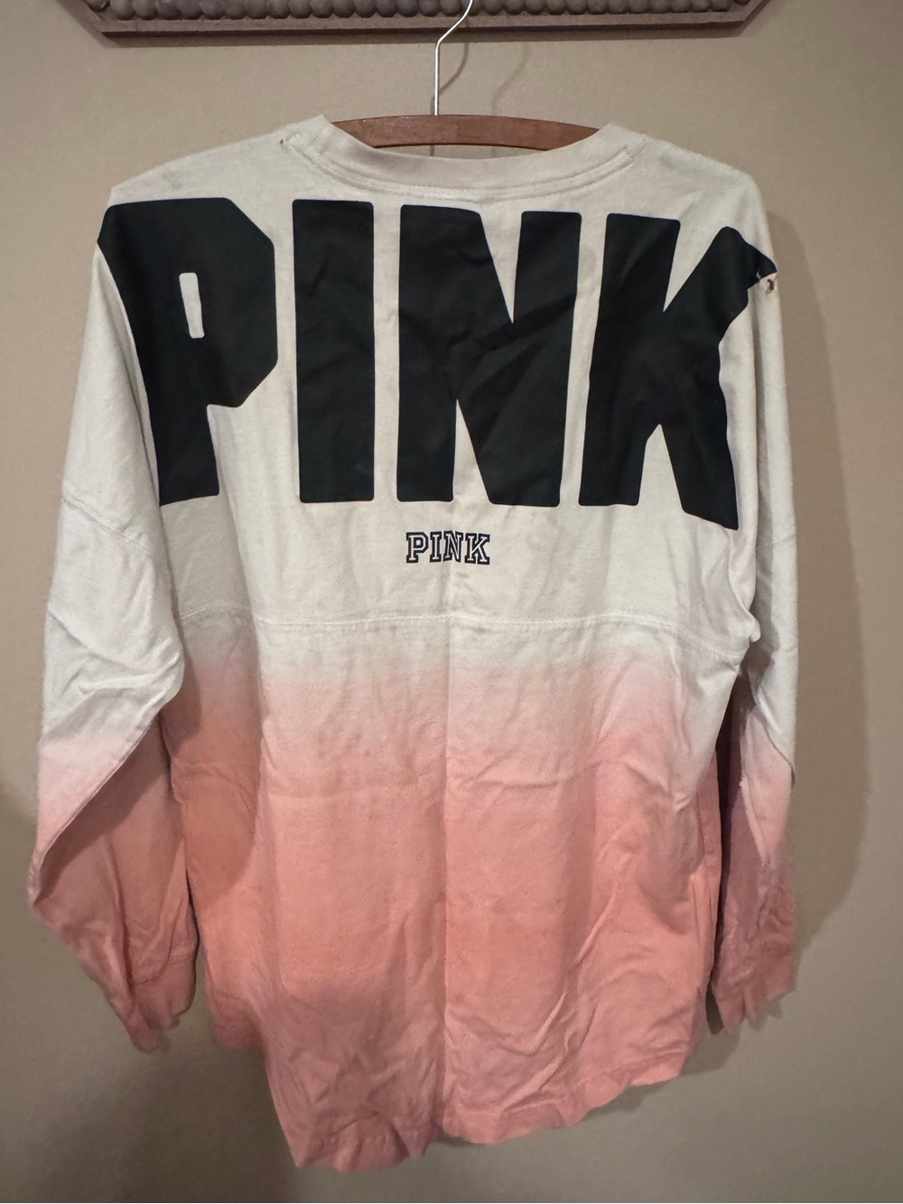 PINK Ombre Long Sleeve-Small